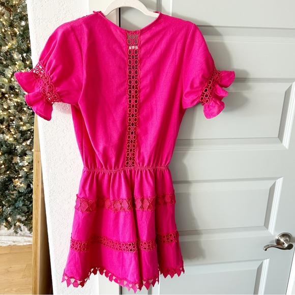 NWT Anthropologie Peixoto Embroidered Lace Cover-Up Mini Dress - Picture 3 of 6
